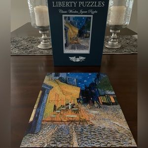 Liberty Puzzle - Classic Wooden Puzzles - Cafe Terrace on the Place du Forum